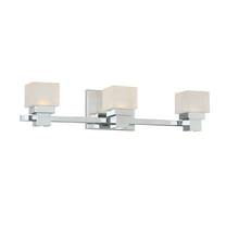Kube WS-44522-CH LED 3 Light Bathroom Vanity & Wall Light 2700K in Chrome 22"W
