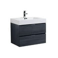 thumbnail image 1 of Kubebath Bliss 30" Gray Oak Wall Mount Modern Bathroom Vanity, 1 of 7