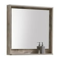 thumbnail image 1 of Kubebath Bosco 30" Framed Mirror With Shelve - Nature Wood Finish, 1 of 2