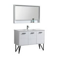 thumbnail image 1 of Kubebath Bosco 48" Modern Bathroom Vanity w/ Quartz Countertop and Matching Mirror, 1 of 6