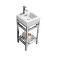 thumbnail image 1 of KubeBath Cisco 16" Stainless Steel Console with Acrylic Sink, 1 of 5