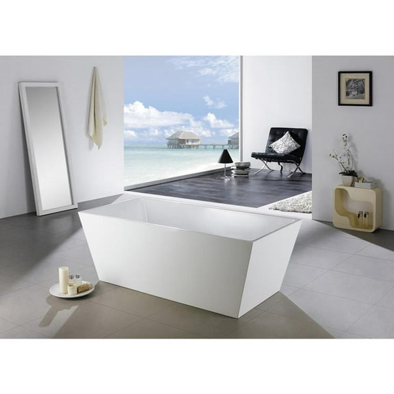 Kubebath Kube Squadra 67" Free Standing Bathtub