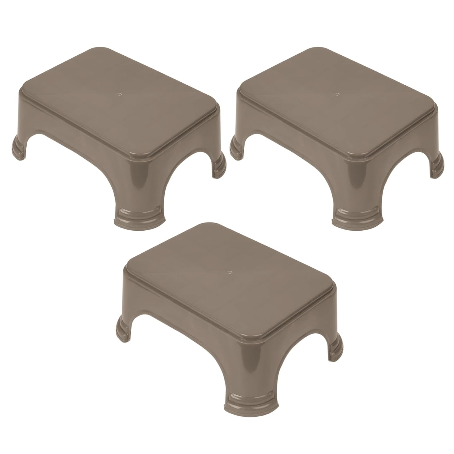 Kuber Industries Bathroom Stool Bathroom Plain Square Stool Plastic ...