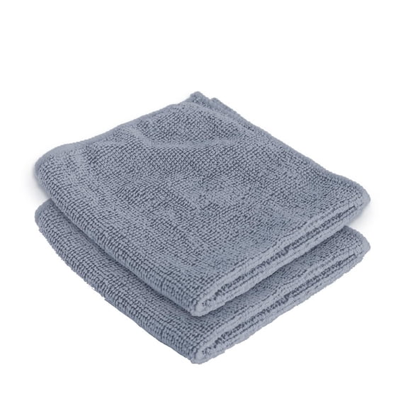 Kuber Industries Face Towel 300 Gsm | Antibacterial Microfiber Hand Towel (Gray) - 2 Pcs