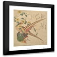 thumbnail image 1 of Kubo Shunman 20x22 Black Modern Framed Museum Art Print Titled - Pair of Chinese Pheasants and a Branch of Yamabuki&nbsp;Flowers (ca.&nbsp;1810), 1 of 5