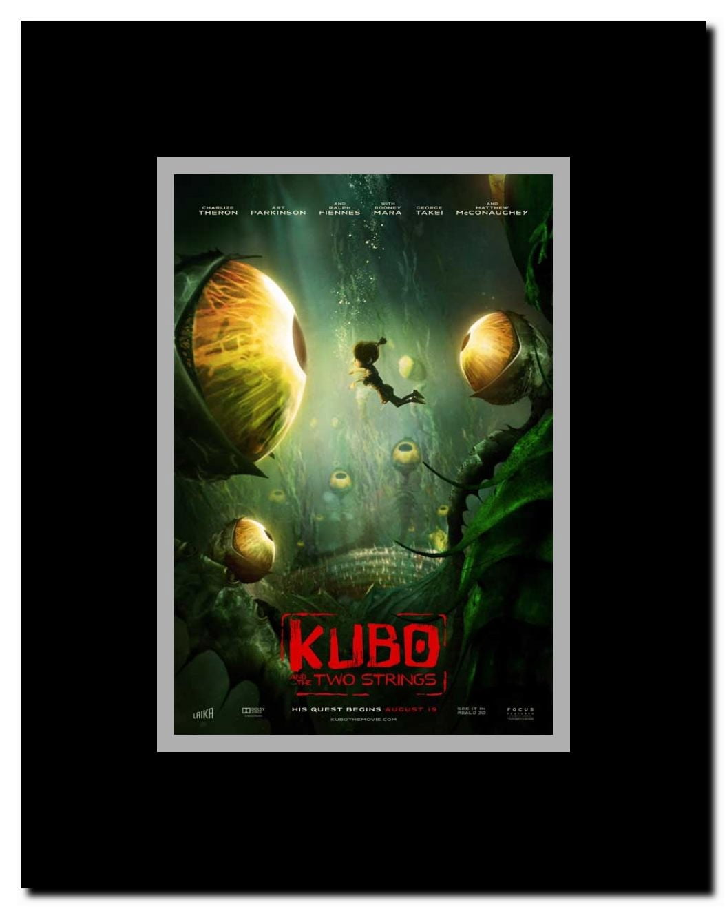 Kubo and the Two Strings Framed Movie Poster