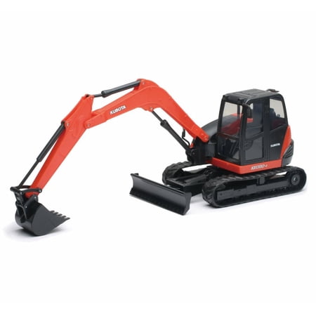 Kubota Excavator KX080-4, Orange - New Ray SS-33163 - 1/32 Scale Model Vehicle Replica