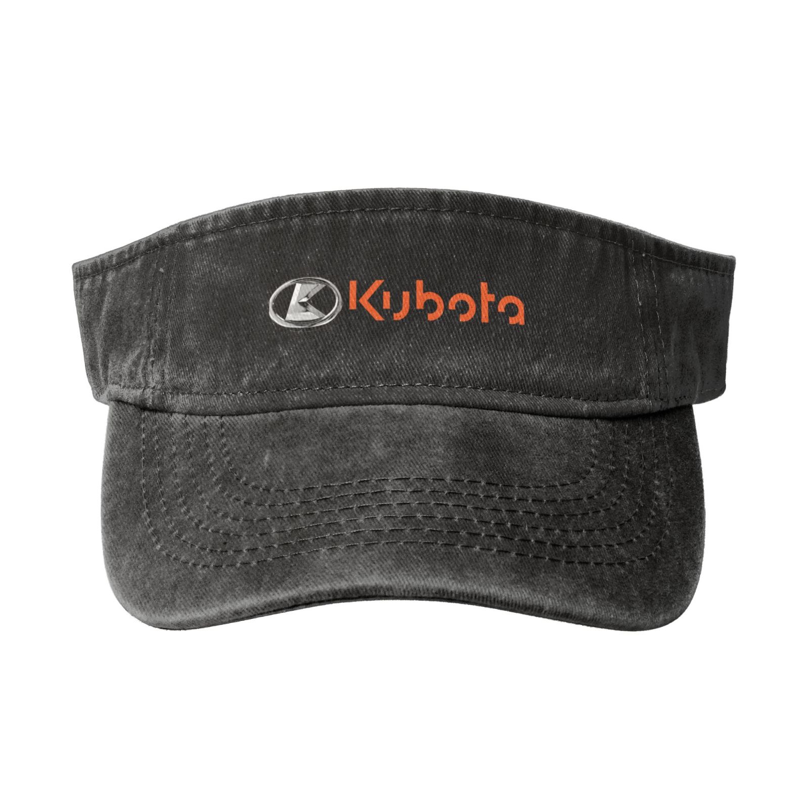 Kubota Logo Sun Visor Hats Empty Top Baseball Cap Sports Visor Hat