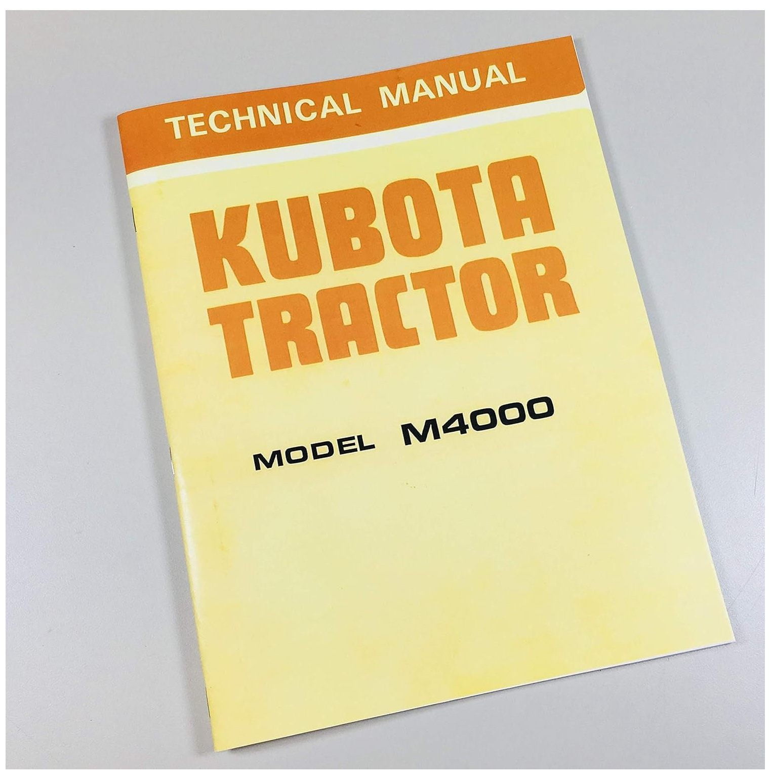 Kubota M4000 Tractor Service Repair Manual Technical Shop Book Overhaul