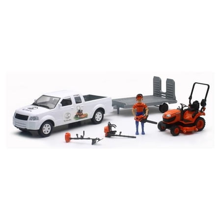 Kubota Pick Up & Lawn Mower Set Pack of 6