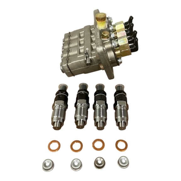 Fuel Injection Pump and 4 Injectors for Kubota V2203 Engine Fits Bobcat 753 763 773 7753 - Replaces 16454-51010