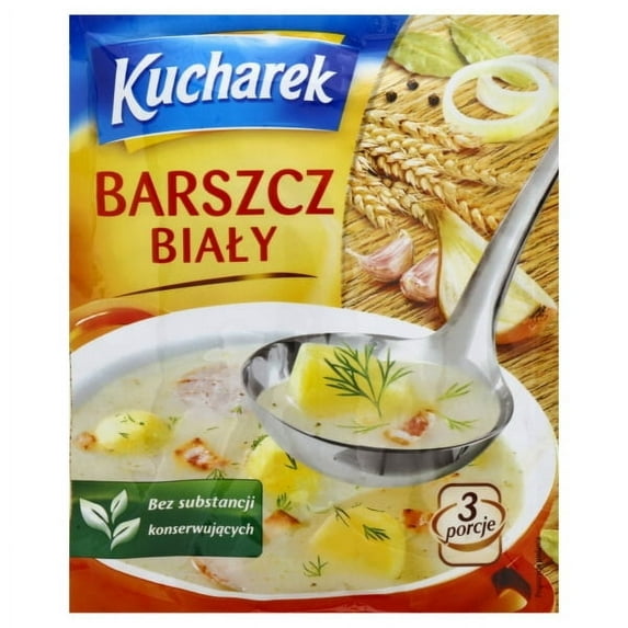 Kucharek Barszcz Bialy White Borscht Soup Mix 40g Bag (5-Pack)