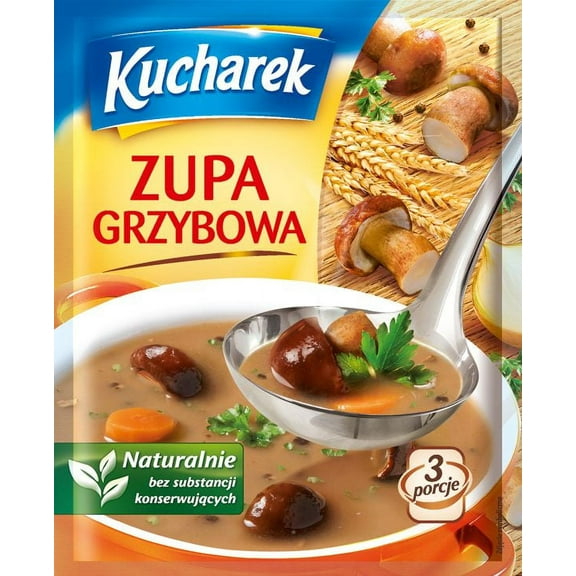 Kucharek Zupa Grzybowa Mushroom Soup 42g Bag (5-Pack)