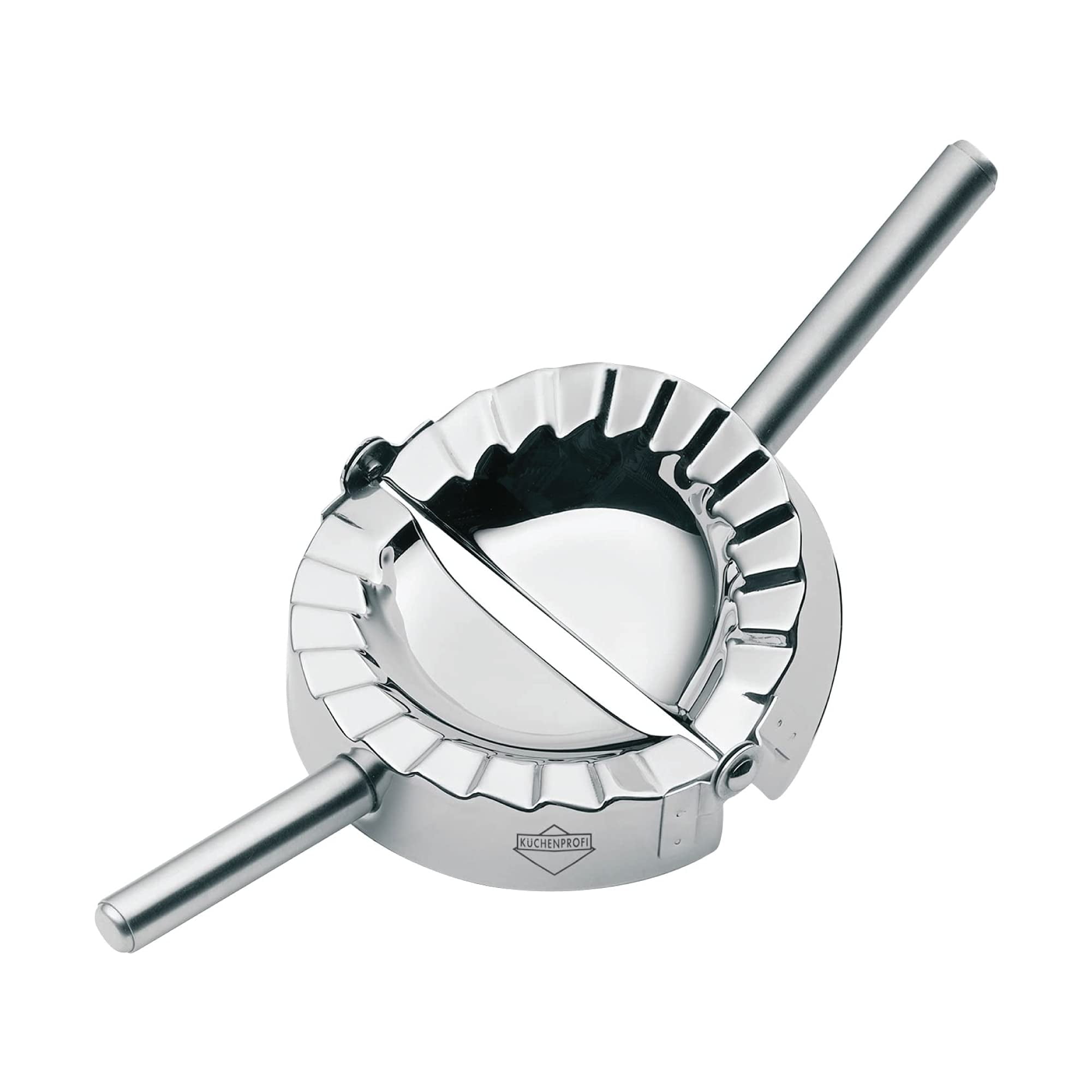 Kuchenprofi Pierogi Maker, 18/8 Stainless Steel Pasta and Pastry Press, Perfect for Molding and Sealing Fresh Stuffed Pasta and Pastry Dough, 4 Inches
