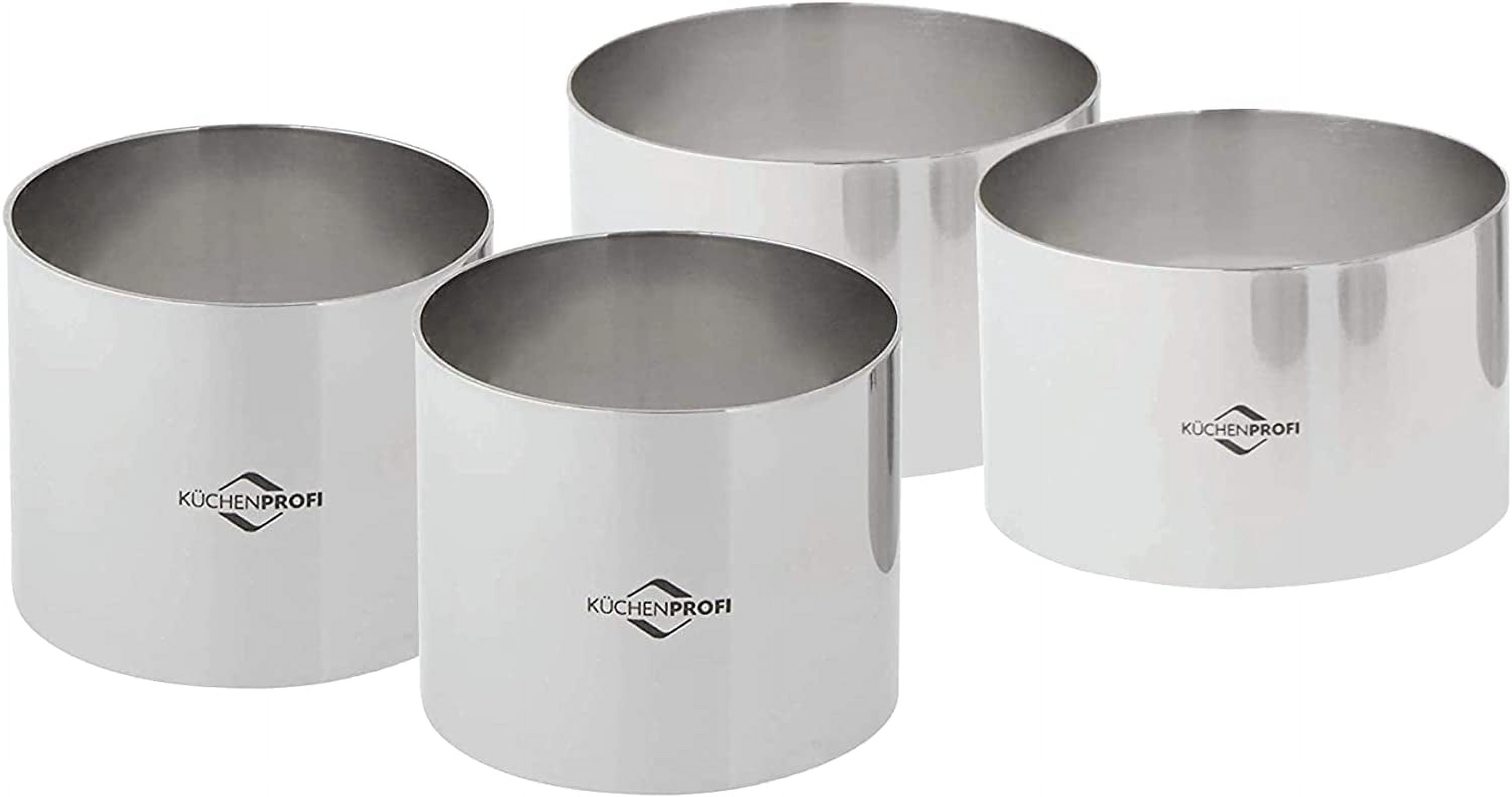 Food Rings Set Küchenprofi Stainless Steel Cooking Rings Set of 4 Plating Ring Molds 2 ...