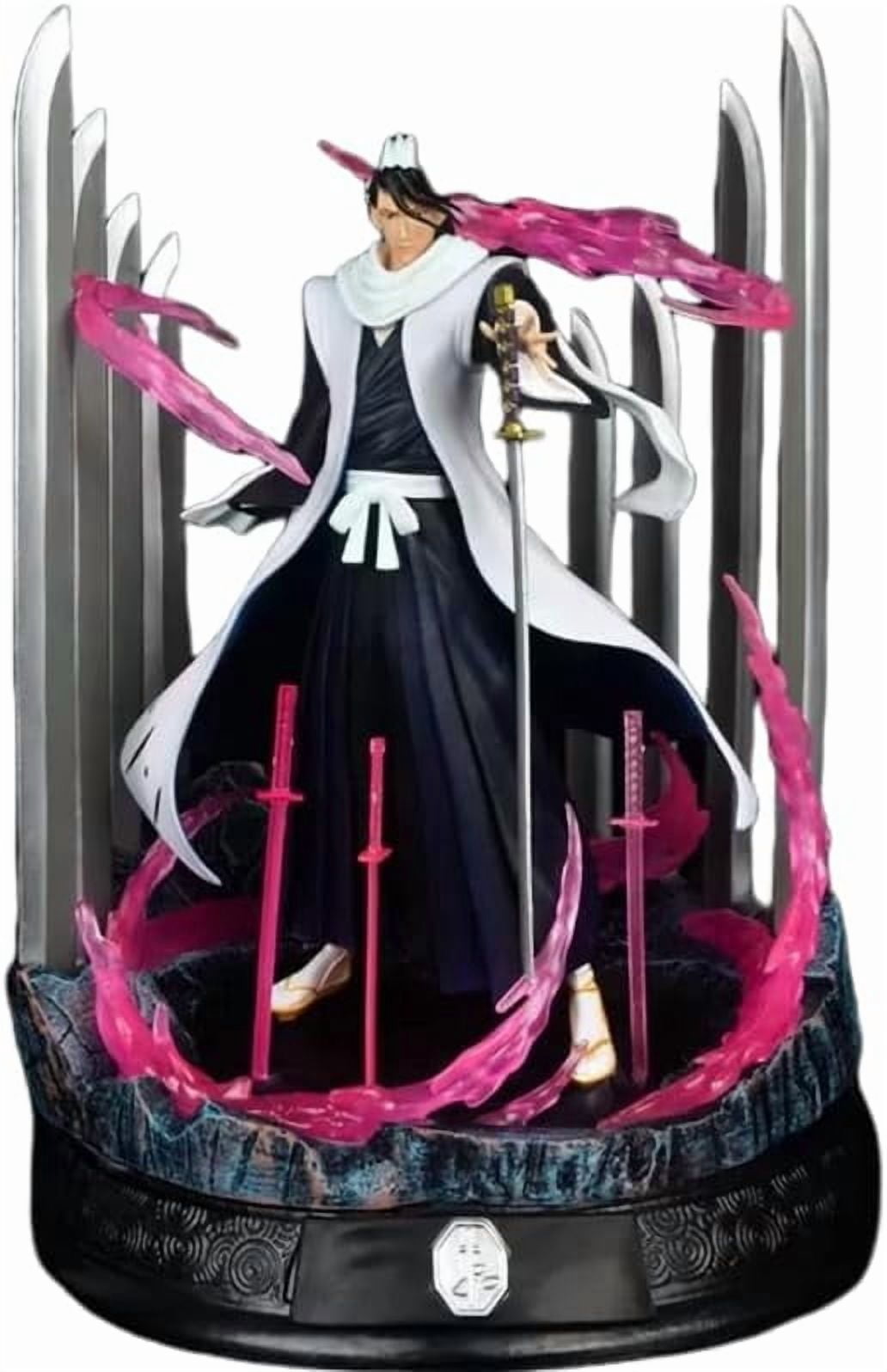 Kuchiki Byakuya Figure Sword Formation Kuchiki Byakuya Anime Figures 33cm/12.9inch PVC Decorations Collectible Handicrafts for Anime Fans Gifts