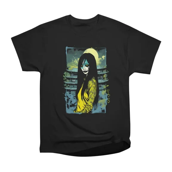 Kuchisake Onna at a japanese temple T-Shirt Tee Gift For Him Merch For Her Apparel For Fri