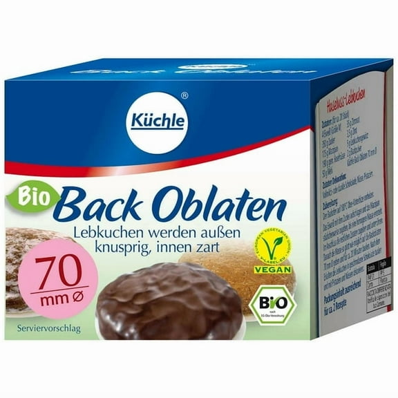 Kuchle Oblaten Round Baking Wafer Edible Lebkuchen Base 70mm