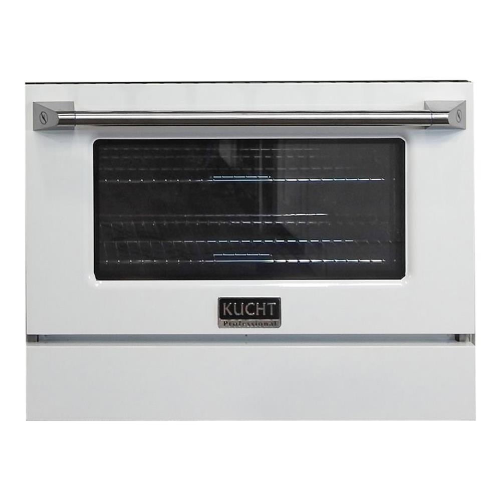 Kucht 36" Stainless Steel Oven Door/Kick Plate Accessory for KNG361 in White