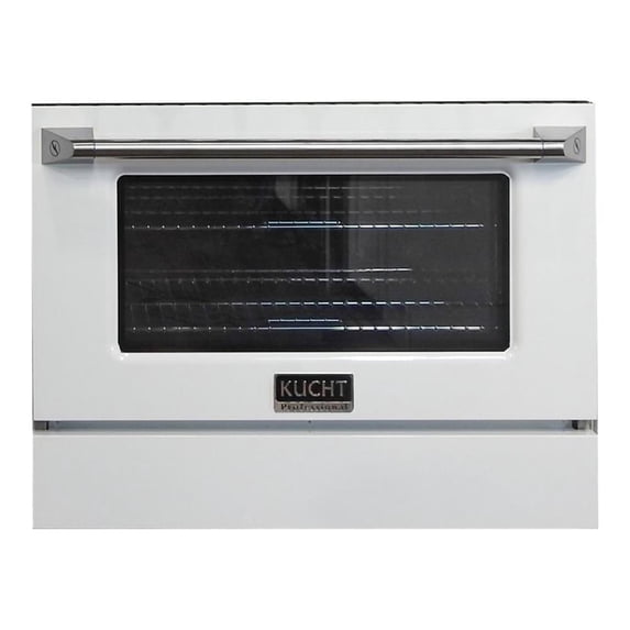 Kucht 36" Stainless Steel Oven Door/Kick Plate Accessory for KNG361 in White