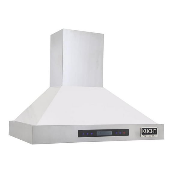 Kucht Professional 36" Stainless Steel Wall Mounted Range Hood in White