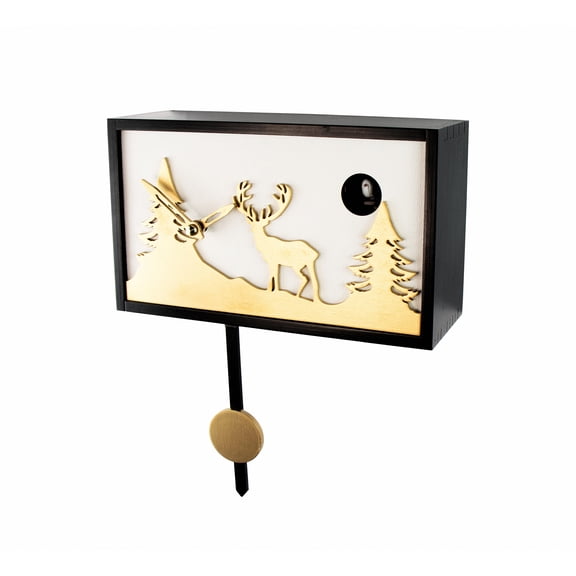KuckuFrame Quartz Cuckoo Clock Wall Clock and Table Clock with Music