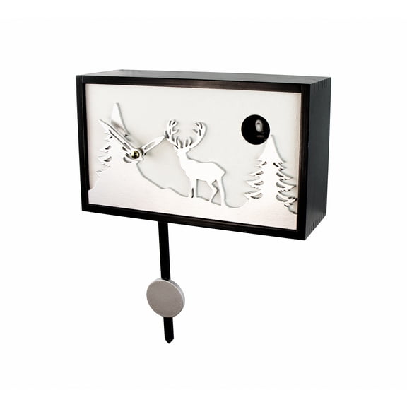 KuckuFrame Quartz Cuckoo Clock Wall Clock and Table Clock with Music