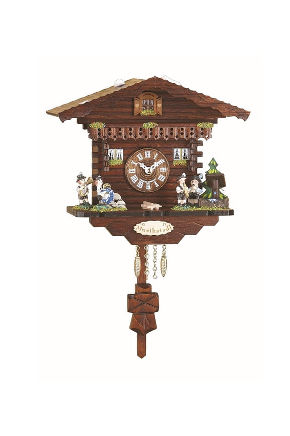Kuckulino Black Forest Clock Swiss House with quartz movement and cuckoo chime  TU 2032 PQ