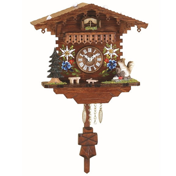 Kuckulino Black Forest Clock with quartz movement and cuckoo chime  TU 2038 PQ