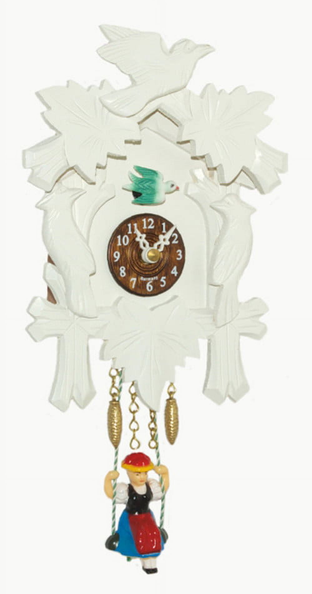 Kuckulino Black Forest Clockwith quartz movement and cuckoo chime ...