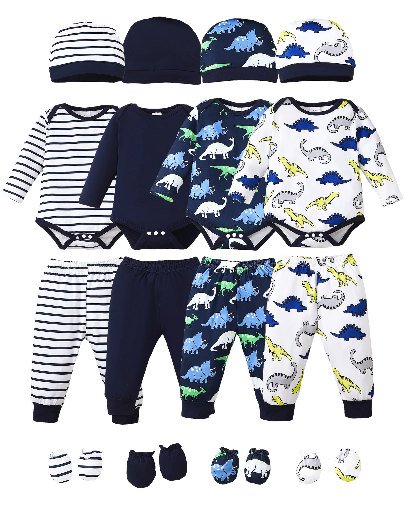 Gem Stripe Layette Set