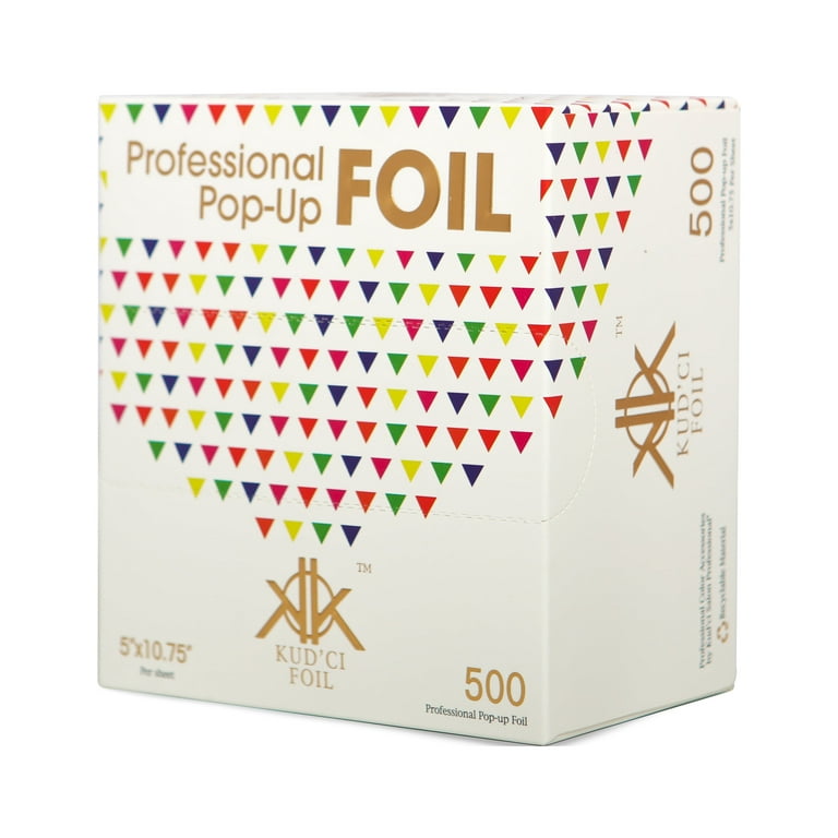 Kud'ci Professional Pop Up Hair Foil, Aluminum Foil Sheet, Salon Foils,  Professional foil, Hair Foils For Highlighting, Durable Foil - 500 Foil  Sheets