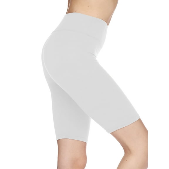 Kuda Moda Women 3 inch High Waist Bike Short Biker Shorts Ultra Soft Peach Skin Yoga Sports Legging Pants