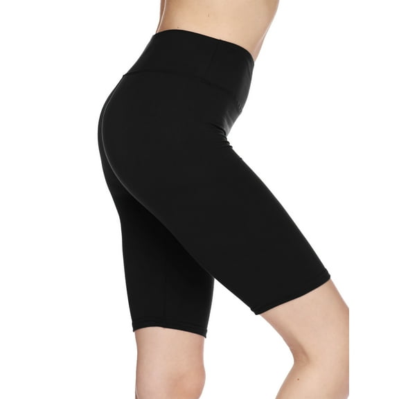 Kuda Moda Women 3 inch High Waist Bike Short Biker Shorts Ultra Soft Peach Skin Yoga Sports Legging Pants