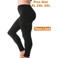 thumbnail image 1 of Kuda Moda Women Fleece Lined Warm Full Length Legging Thermal Pants One Size Plus 1X/2X/3X, 1 of 5