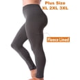 thumbnail image 1 of Kuda Moda Women Fleece Lined Warm Full Length Legging Thermal Pants One Size Plus 1X/2X/3X, 1 of 5