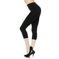thumbnail image 1 of Kuda Moda Women Seamless Basic Stretch Capri Leggings, 1 of 4