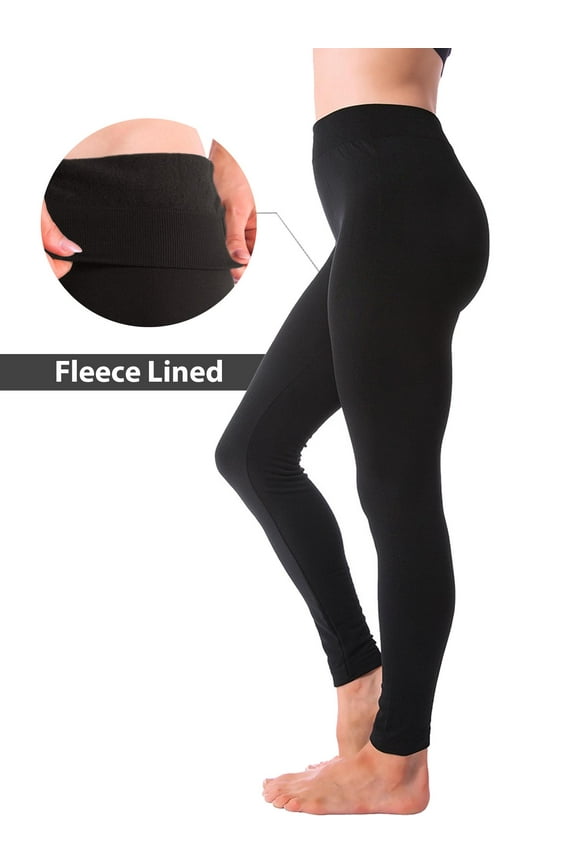 Women Winter Warm Fleece Lined Thick Brushed Full Length Leggings Thermal Legging Pants