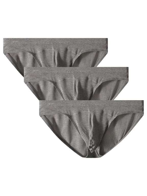 Men's Bikini Underwear,Soft Comfortable,Breathable & Cool,3‑Pack,Size L