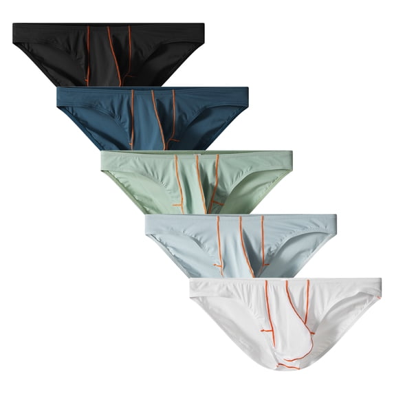 Kudavo Men's Bikini Underwear Briefs Ultimate Comfort soft Moisture-Wicking Fast-dry 5pack S