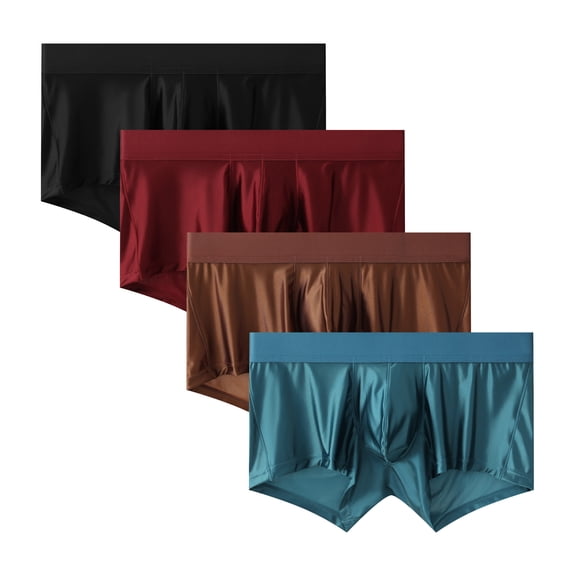 Kudavo Men's Micro-Stretch Breathable Underpants,4-Pack