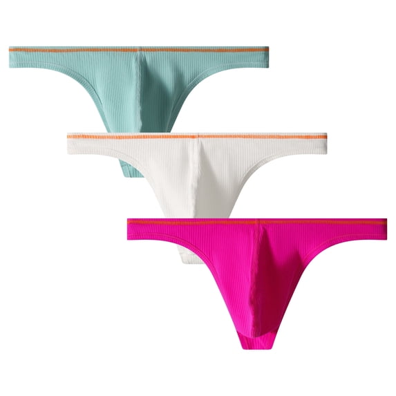 Kudavo Men's Thong G-String Underwear,Men's Hot Thong G-String Brief Underwear,Stretch and All-day Comfort Large Size