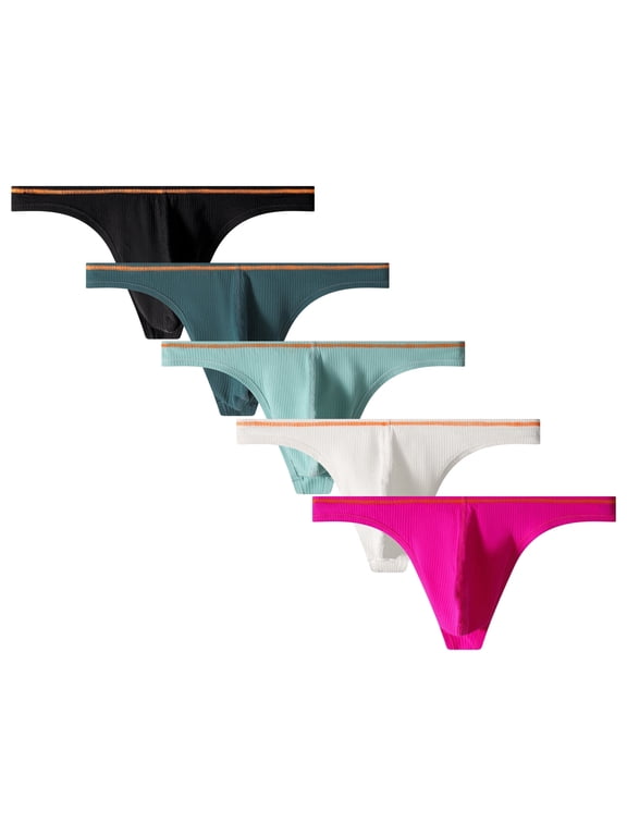 Men's Thong G-String Underwear,Men's Hot Thong G-String Brief Underwear,Stretch and All-day Comfort Large Size