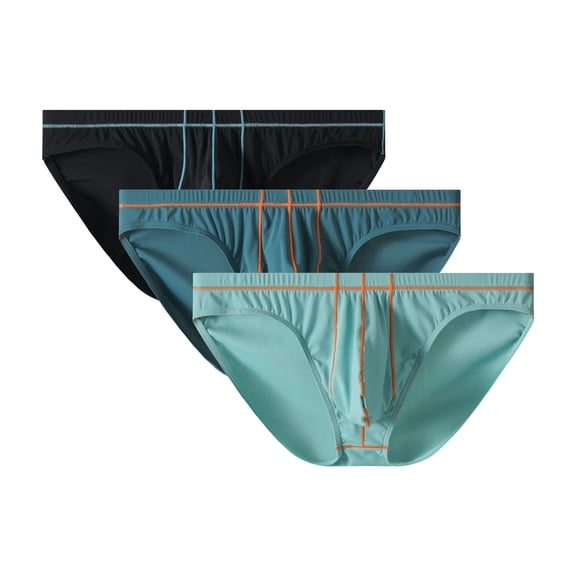 Kudavo Mens Bikini Underwear Comfortable And Soft Low RiseBriefs Underpants 3-Pack