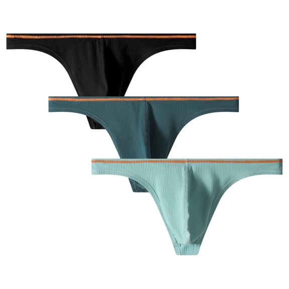 Kudavo Men's Thong G-String Underwear,Men's Hot Thong G-String Brief Underwear,Stretch and All-day Comfort Large Size