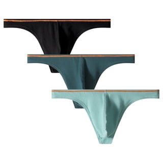 Kudavo Men's Thong G-String Underwear,Men's Hot Thong G-String Brief Underwear,Stretch and All-day Comfort Large Size