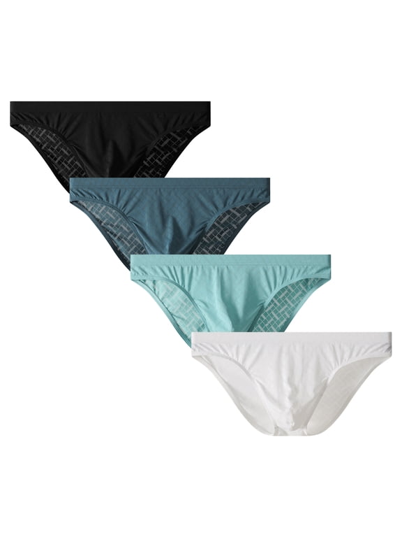 mens Bikini Briefs,Cool& Breathable Moisture-wicking Underwear for Men Multi01/3pack L