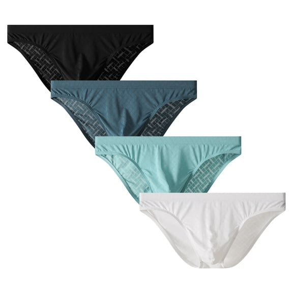Kudavo mens Bikini Briefs,Cool& Breathable Moisture-wicking Underwear for Men Multi01/3pack M