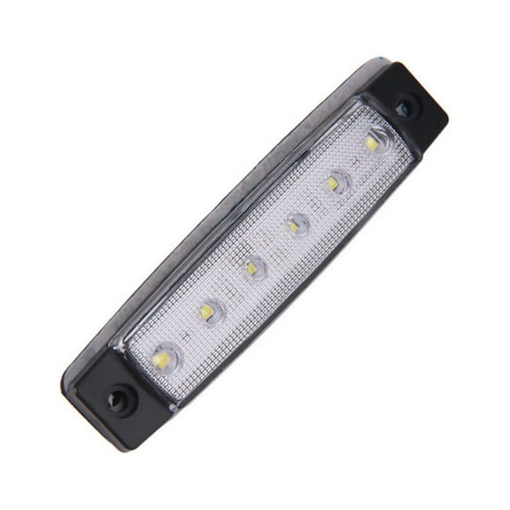 Kudiqi 6 LED 12V Trailer Trunk Tail Light Replacement Led Trailer Taillight/Turn Signal/Brake/Marker/Tail LED Light (White)