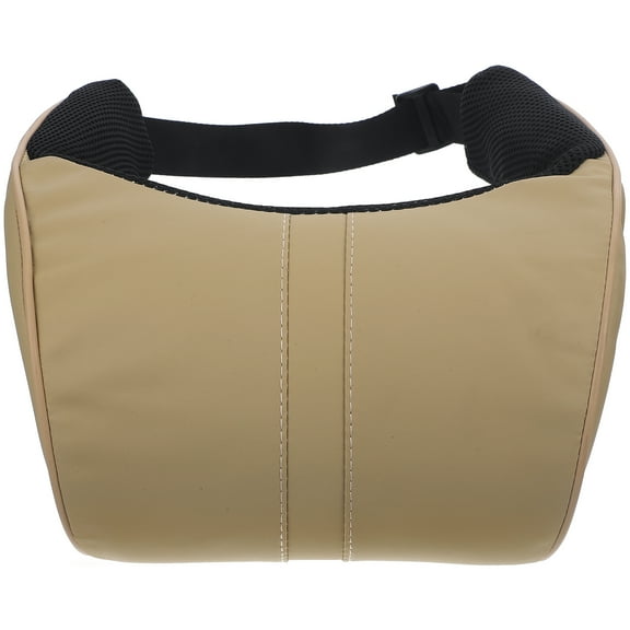 Kudiqi U-shape Universal Car Seat Headrest Memory Neck Rest Buckle Install Style Cushion Headrest for Vehicle Auto (Beige)